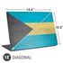 Bahamas Flag Distressed Universal Laptop 18in (14.6 x 10.6in) Skin